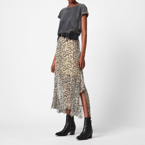 AllSaints Mena Stanza Skirt - Picture 2 of 5